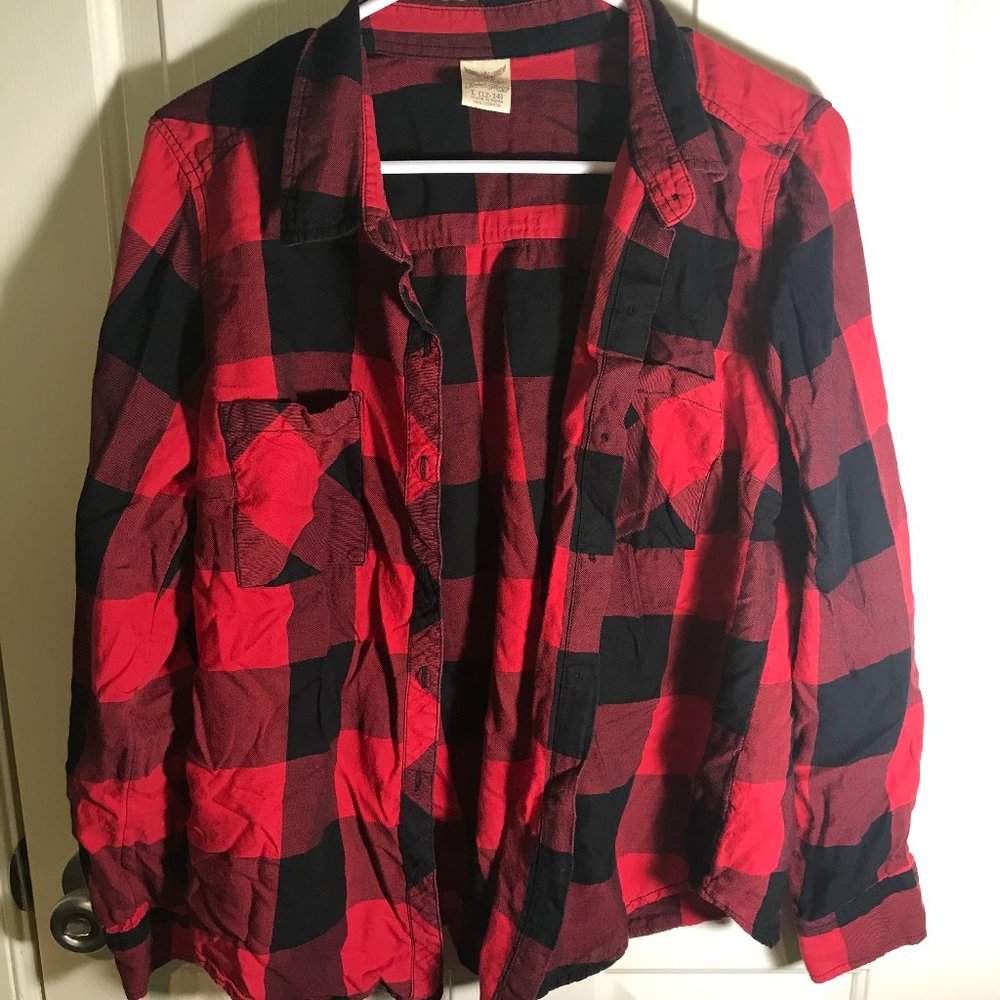 plaid long sleeve shirt